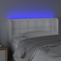 Cabecero con LED cuero sintético blanco 83x16x78/88 cm de , Cabeceros y pies de cama - Ref: Foro24-3123309, Precio: 58,60 €, ...