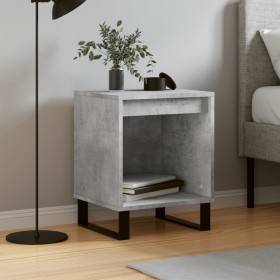 Concrete gray engineered wood bedside table 40x35x50 cm by , Nightstands - Ref: Foro24-830740, Price: 28,99 €, Discount: %