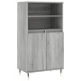 Tall Sonoma Gray Plywood Sideboard 60x36x110 cm by , Sideboards - Ref: Foro24-831482, Price: 78,78 €, Discount: %