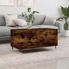 Mesa de centro madera contrachapada roble ahumado 90x44,5x45 cm de , Mesas de centro - Ref: Foro24-830969, Precio: 66,38 €, D...