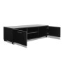 Glossy black TV cabinet 120x40.5x35 cm by vidaXL, TV Furniture - Ref: Foro24-243042, Price: 118,42 €, Discount: %