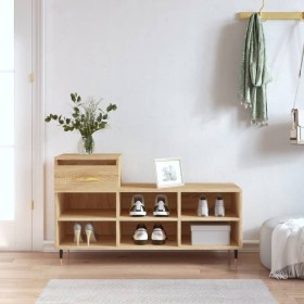 Sonoma oak plywood shoe rack cabinet 102x36x60 cm by , Shoe racks and shoe organizers - Ref: Foro24-831359, Price: 44,84 €, D...