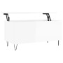 Mesa de centro madera contrachapada blanco brillo 90x44,5x45 cm de , Mesas de centro - Ref: Foro24-830974, Precio: 52,47 €, D...