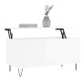 Mesa de centro madera contrachapada blanco brillo 90x44,5x45 cm de , Mesas de centro - Ref: Foro24-830974, Precio: 52,47 €, D...