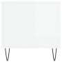 Mesa de centro madera contrachapada blanco brillo 90x44,5x45 cm de , Mesas de centro - Ref: Foro24-830974, Precio: 52,47 €, D...