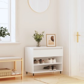 White plywood shoe cabinet 70x36x60 cm by , Shoe racks and shoe organizers - Ref: Foro24-831428, Price: 56,99 €, Discount: %