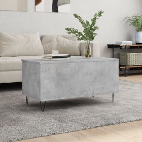 Concrete gray plywood coffee table 90x44.5x45 cm by , Coffee table - Ref: Foro24-830976, Price: 48,36 €, Discount: %