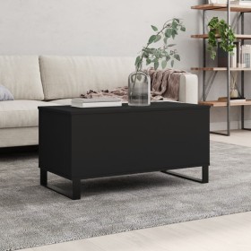 Black plywood coffee table 90x44.5x45 cm by , Coffee table - Ref: Foro24-830981, Price: 71,38 €, Discount: %