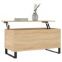 Sonoma oak plywood coffee table 90x44.5x45 cm by , Coffee table - Ref: Foro24-830983, Price: 63,89 €, Discount: %