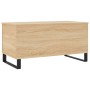 Sonoma oak plywood coffee table 90x44.5x45 cm by , Coffee table - Ref: Foro24-830983, Price: 63,89 €, Discount: %