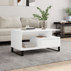 White plywood coffee table 90x49x45 cm by , Coffee table - Ref: Foro24-831028, Price: 74,78 €, Discount: %