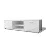 Mueble de TV blanco brillo 140x40,5x35 cm de vidaXL, Muebles TV - Ref: Foro24-243043, Precio: 117,73 €, Descuento: %