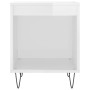 Mesitas noche 2 uds madera ingeniería blanco brillo 40x35x50 cm de , Mesitas de noche - Ref: Foro24-830721, Precio: 40,91 €, ...