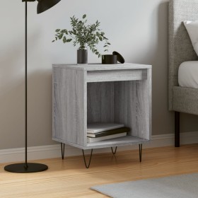 Sonoma gray engineered wood bedside table 40x35x50 cm by , Nightstands - Ref: Foro24-830728, Price: 29,99 €, Discount: %