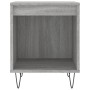 Mesita de noche madera de ingeniería gris Sonoma 40x35x50 cm de , Mesitas de noche - Ref: Foro24-830728, Precio: 33,05 €, Des...