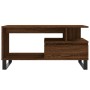 Mesa de centro madera contrachapada roble marrón 90x49x45 cm de , Mesas de centro - Ref: Foro24-831035, Precio: 66,49 €, Desc...