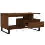 Mesa de centro madera contrachapada roble marrón 90x49x45 cm de , Mesas de centro - Ref: Foro24-831035, Precio: 66,49 €, Desc...