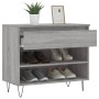 Schuhschrank aus grauem Sonoma-Sperrholz, 70 x 36 x 60 cm von , Schuhregale und Schuhorganisatoren - Ref: Foro24-831442, Prei...