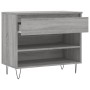 Schuhschrank aus grauem Sonoma-Sperrholz, 70 x 36 x 60 cm von , Schuhregale und Schuhorganisatoren - Ref: Foro24-831442, Prei...