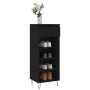 Black plywood shoe cabinet 40x36x105 cm by , Shoe racks and shoe organizers - Ref: Foro24-831461, Price: 40,90 €, Discount: %