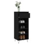 Black plywood shoe cabinet 40x36x105 cm by , Shoe racks and shoe organizers - Ref: Foro24-831461, Price: 40,90 €, Discount: %