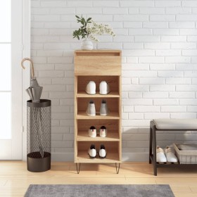 Sonoma oak plywood shoe rack furniture 40x36x105 cm by , Shoe racks and shoe organizers - Ref: Foro24-831463, Price: 46,97 €,...