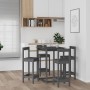 5-piece bar set solid gray pine wood by , Furniture sets for kitchens and dining rooms - Ref: Foro24-3124744, Price: 238,99 €...