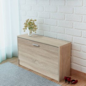 Oak shoe bench 80x24x45 cm by vidaXL, Shoe racks and shoe organizers - Ref: Foro24-243049, Price: 63,50 €, Discount: %