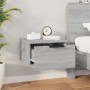 Sonoma gray wall bedside table 34x30x20 cm by , Lockers and storage cabinets - Ref: Foro24-817089, Price: 28,12 €, Discount: %