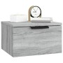 Sonoma gray wall bedside table 34x30x20 cm by , Lockers and storage cabinets - Ref: Foro24-817089, Price: 28,12 €, Discount: %