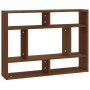 Brown oak engineered wood wall shelf 75x16x55 cm by , Shelves and shelves - Ref: Foro24-815845, Price: 35,85 €, Discount: %