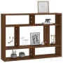 Brown oak engineered wood wall shelf 75x16x55 cm by , Shelves and shelves - Ref: Foro24-815845, Price: 35,85 €, Discount: %