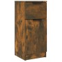 Aparador madera contrachapada color roble ahumado 30x30x70 cm de , Aparadores - Ref: Foro24-817000, Precio: 43,99 €, Descuent...