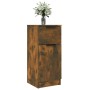 Aparador madera contrachapada color roble ahumado 30x30x70 cm de , Aparadores - Ref: Foro24-817000, Precio: 43,99 €, Descuent...