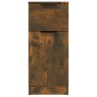 Aparador madera contrachapada color roble ahumado 30x30x70 cm de , Aparadores - Ref: Foro24-817000, Precio: 43,99 €, Descuent...