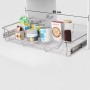 Removable wire trays, 2 units, silver, 800 mm by vidaXL, Kitchen utensil containers - Ref: Foro24-50482, Price: 98,39 €, Disc...