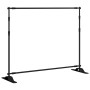 Backdrop stands 2 pcs black steel 254x243 cm by , studio montages - Ref: Foro24-3187466, Price: 161,69 €, Discount: %