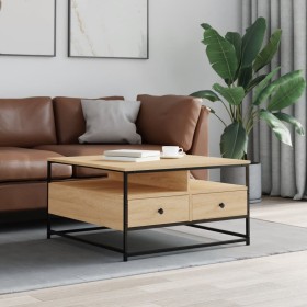 Sonoma oak engineered wood coffee table 80x80x45 cm by , Coffee table - Ref: Foro24-835290, Price: 84,29 €, Discount: %