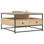 Mesa de centro madera de ingeniería roble Sonoma 80x80x45 cm de , Mesas de centro - Ref: Foro24-835290, Precio: 84,99 €, Desc...