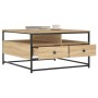 Mesa de centro madera de ingeniería roble Sonoma 80x80x45 cm de , Mesas de centro - Ref: Foro24-835290, Precio: 84,99 €, Desc...