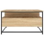 Mesa de centro madera de ingeniería roble Sonoma 80x80x45 cm de , Mesas de centro - Ref: Foro24-835290, Precio: 84,99 €, Desc...