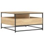 Mesa de centro madera de ingeniería roble Sonoma 80x80x45 cm de , Mesas de centro - Ref: Foro24-835290, Precio: 84,99 €, Desc...