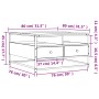 Mesa de centro madera de ingeniería roble Sonoma 80x80x45 cm de , Mesas de centro - Ref: Foro24-835290, Precio: 84,99 €, Desc...