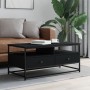 Black engineered wood coffee table 100x51x45 cm by , Coffee table - Ref: Foro24-835284, Price: 92,09 €, Discount: %