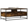 Smoked oak engineered wood coffee table 100x51x45 cm by , Coffee table - Ref: Foro24-835286, Price: 73,17 €, Discount: %