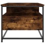 Smoked oak engineered wood coffee table 100x51x45 cm by , Coffee table - Ref: Foro24-835286, Price: 73,17 €, Discount: %