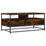 Smoked oak engineered wood coffee table 100x51x45 cm by , Coffee table - Ref: Foro24-835286, Price: 73,17 €, Discount: %