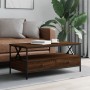 Brown oak engineered wood coffee table 100x51x45 cm by , Coffee table - Ref: Foro24-835303, Price: 91,26 €, Discount: %