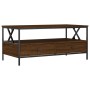 Brown oak engineered wood coffee table 100x51x45 cm by , Coffee table - Ref: Foro24-835303, Price: 91,26 €, Discount: %