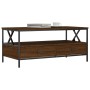 Brown oak engineered wood coffee table 100x51x45 cm by , Coffee table - Ref: Foro24-835303, Price: 91,26 €, Discount: %